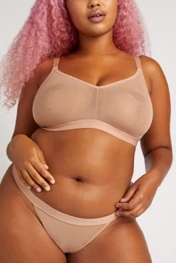 Negative Underwear Sieve Non-Wire Bra In Buff 10 Negative Underwear Sieve Non-Wire Bra In Buff