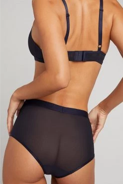 Negative Underwear Sieve Non-Wire Bra In Navy