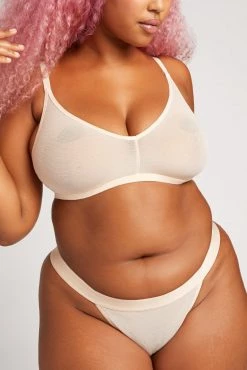 Negative Underwear Sieve Non-Wire Bra In Peach 11 Negative Underwear Sieve Non-Wire Bra In Peach