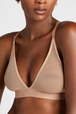 Negative Underwear Sieve Triangle Bra In Buff Bras