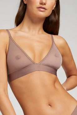 Negative Underwear Sieve Triangle Bra In Haze