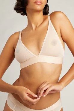 Negative Underwear Bras Sieve Triangle Bra In Peach 9 Negative Underwear Bras Sieve Triangle Bra In Peach