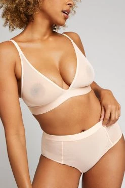 Negative Underwear Bras Sieve Triangle Bra In Peach 10 Negative Underwear Bras Sieve Triangle Bra In Peach