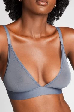 Negative Underwear Sieve Triangle Bra In Slate Bras