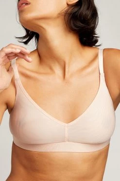 Negative Underwear Bras Silky Non-Wire Bra In Peach