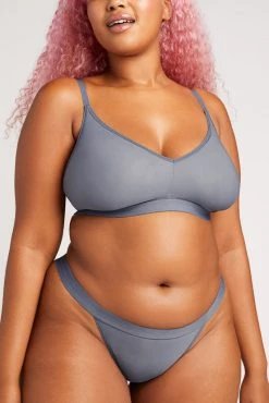 Negative Underwear Silky Non-Wire Bra In Slate Bras 9 Negative Underwear Silky Non-Wire Bra In Slate Bras