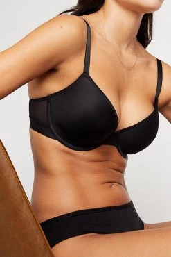 Negative Underwear Stealth Mode Demi Bra In Black 7 Negative Underwear Stealth Mode Demi Bra In Black