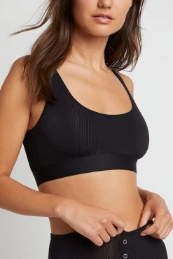 Negative Underwear Whipped Bra Top In Black