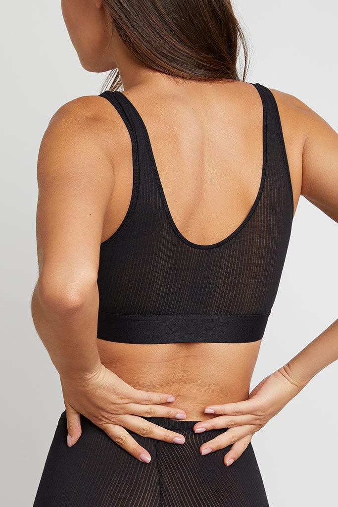 Negative Underwear Whipped Bra Top In Black 2 Negative Underwear Whipped Bra Top In Black