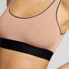 Negative Underwear Whipped Bra Top In Buff + Black Bras