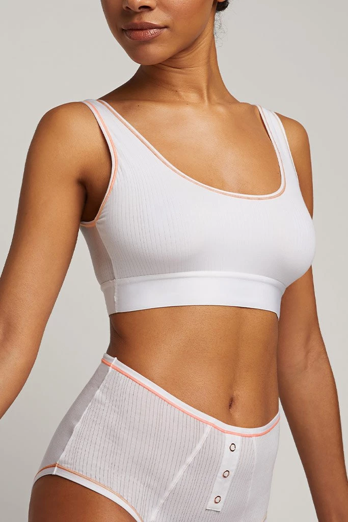 Negative Underwear Whipped Bra Top In Peach Ombre (Employee Sale) Wireless 2 Negative Underwear Whipped Bra Top In Peach Ombre (Employee Sale) Wireless