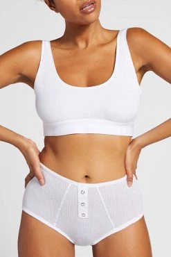 Negative Underwear Whipped Bra Top In White 9 Negative Underwear Whipped Bra Top In White