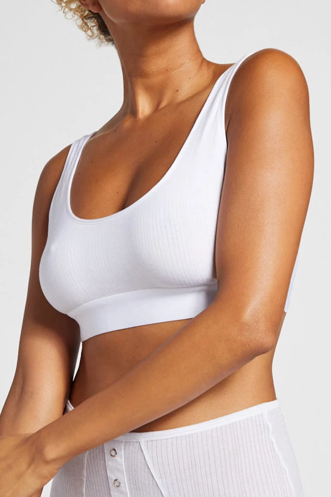 Negative Underwear Whipped Bra Top In White 5 Negative Underwear Whipped Bra Top In White
