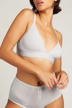 Negative Underwear Whipped Triangle Bra In Moon Bras