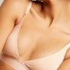 Negative Underwear Whipped Triangle Bra In Peach (Employee Sale)