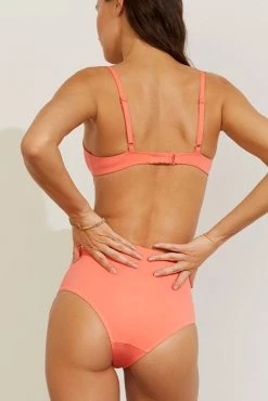 Negative Underwear Dip Crop Top In Coral New 10 Negative Underwear Dip Crop Top In Coral New