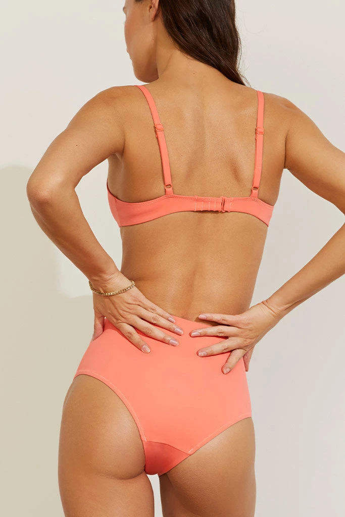 Negative Underwear Dip Crop Top In Coral New 4 Negative Underwear Dip Crop Top In Coral New