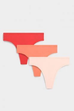 Negative Underwear Cotton Thong In Sunrise (Pack) New