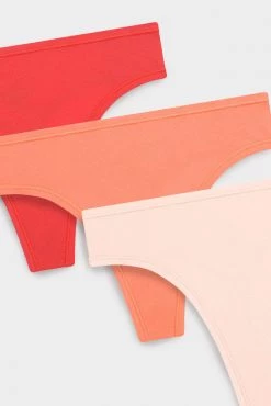 Negative Underwear Cotton Thong In Sunrise (Pack) New