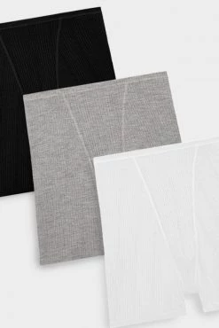 Negative Underwear Underwear Whipped Boxer In Black And In White And In Heather Grey (3 Pack)