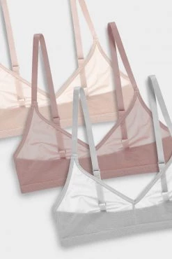 Negative Underwear Sieve Non-Wire Bra In Peach And In Haze And In Moon (3 Pack) Bras