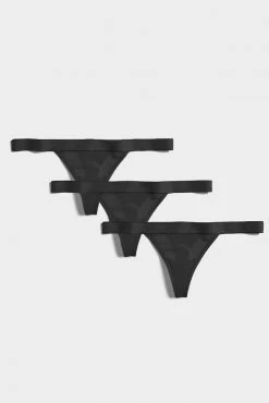 Negative Underwear Sieve Thong In Black
