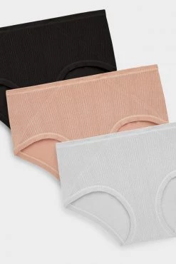 Negative Underwear Whipped Boy Short In Black And In Buff And In Moon (3 Pack) Underwear