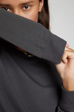 Negative Underwear Sweats Club Crew In Washed Black