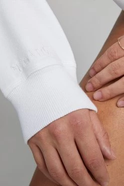 Negative Underwear Lounge Club Crew In White 6 Negative Underwear Lounge Club Crew In White