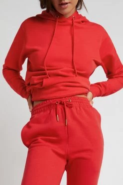 Negative Underwear Lounge Club Hoodie In Cherry 6 Negative Underwear Lounge Club Hoodie In Cherry