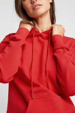 Negative Underwear Lounge Club Hoodie In Cherry
