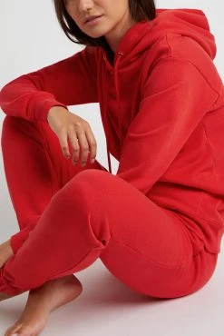 Negative Underwear Lounge Club Hoodie In Cherry 7 Negative Underwear Lounge Club Hoodie In Cherry