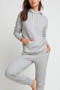 Negative Underwear Club Hoodie In Heather Grey 7 Negative Underwear Club Hoodie In Heather Grey