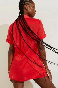 Negative Underwear Island Shirt In Cherry New 7 Negative Underwear Island Shirt In Cherry New