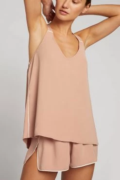 Negative Underwear Supreme Tank In Buff + Off White