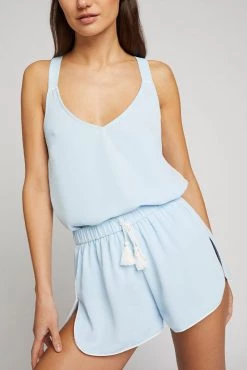 Negative Underwear Lounge Supreme Tank In Glacier