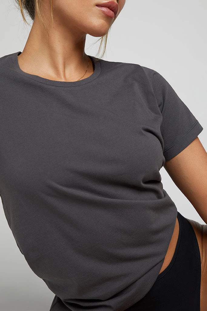 Negative Underwear Uniform Crew Tee In Washed Black Lounge 2 Negative Underwear Uniform Crew Tee In Washed Black Lounge