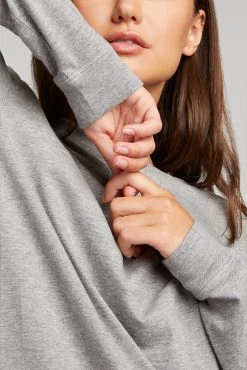 Negative Underwear Uniform Long Sleeve In Heather Grey 6 Negative Underwear Uniform Long Sleeve In Heather Grey