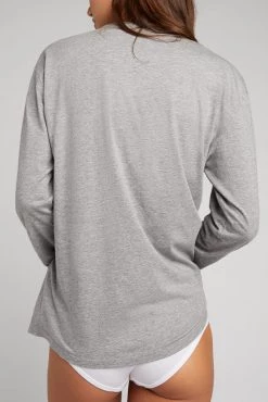 Negative Underwear Uniform Long Sleeve In Heather Grey