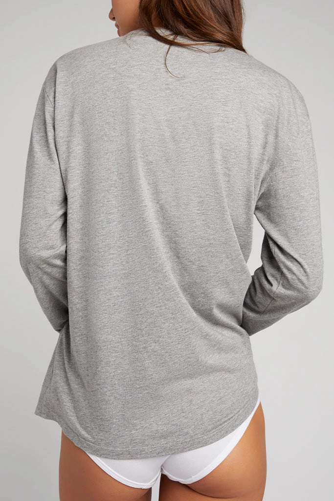 Negative Underwear Uniform Long Sleeve In Heather Grey 2 Negative Underwear Uniform Long Sleeve In Heather Grey