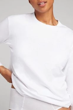 Negative Underwear Uniform Long Sleeve In White Lounge