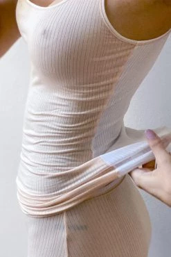 Negative Underwear Whipped A-Top In Peach Colorblock (Employee Sale) 5 Negative Underwear Whipped A-Top In Peach Colorblock (Employee Sale)