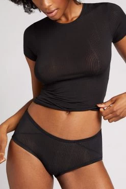 Negative Underwear Whipped Baby Tee In Black Lounge 7 Negative Underwear Whipped Baby Tee In Black Lounge