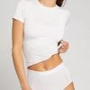 Negative Underwear Whipped Baby Tee In White