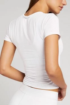 Negative Underwear Whipped Baby Tee In White 7 Negative Underwear Whipped Baby Tee In White