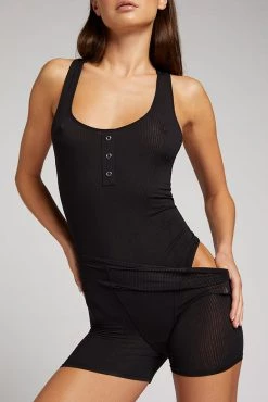 Negative Underwear Whipped Bodysuit In Black Bodysuits