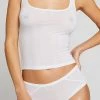 Negative Underwear Lounge Whipped Cropped A-Top In White