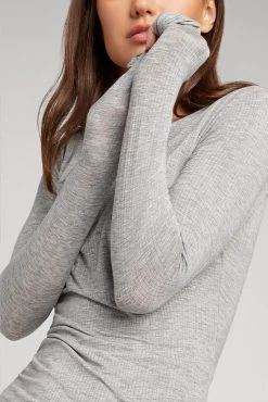 Negative Underwear Whipped Long Sleeve In Heather Grey