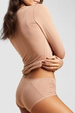 Negative Underwear Whipped Long Sleeve In Buff 12 Negative Underwear Whipped Long Sleeve In Buff