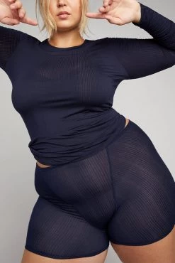 Negative Underwear Whipped Long Sleeve In Navy 11 Negative Underwear Whipped Long Sleeve In Navy